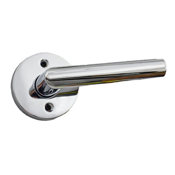 Kwikset Milan Lever with Round Rose Half Dummy Door Lock Bright Chrome Finish 788MILRDT-26